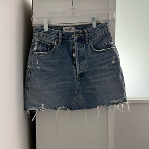 AGOLDE denim mini skirt